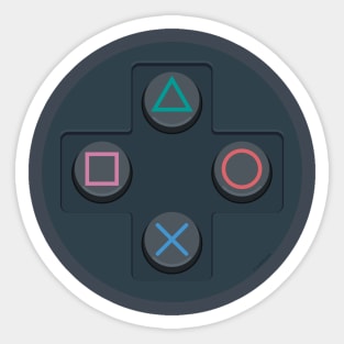 PS Controller Buttons Sticker